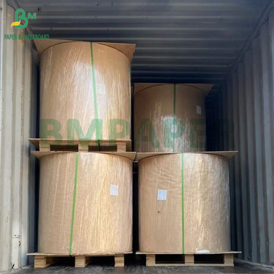 Kekuatan yang baik 150 Gram hingga 400 Gram Roll atau Lembar Kertas Kraft Natural Brown untuk Cangkir Makanan