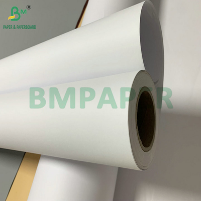 Tidak dilapisi Putih 20lb CAD Bond Paper Untuk Inkjet Printing 36 &quot;X 300&quot; 3 Rolls Per Carton