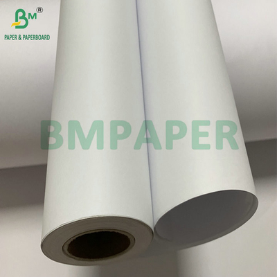 Tidak dilapisi Putih 20lb CAD Bond Paper Untuk Inkjet Printing 36 &quot;X 300&quot; 3 Rolls Per Carton
