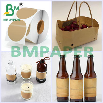 Warna alami 60gm 100gm 120gm Kertas Kerajinan Brown Untuk Tas Belanja Dalam Lembar
