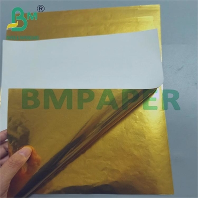 70gm Golden Glossy Wet Strength Paper Untuk Label Minuman 70cm x 100cm