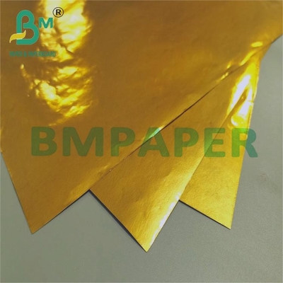 70gm Golden Glossy Wet Strength Paper Untuk Label Minuman 70cm x 100cm