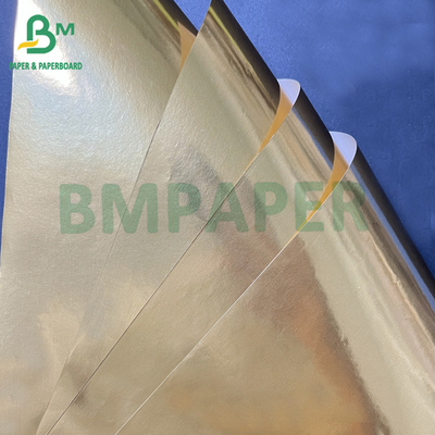 70gm Golden Glossy Wet Strength Paper Untuk Label Minuman 70cm x 100cm