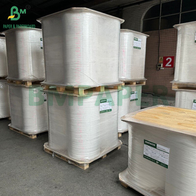 24gsm 28gsm Food Safe Straw Wrap Paper Roll 44MM 53MM Daya tahan tinggi