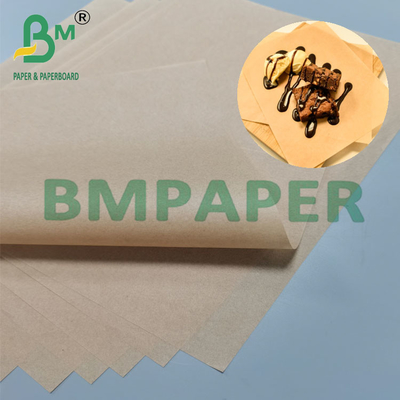 34g 635mm Lebar Food Grade Kertas Pakaian Tanpa Putih Dengan Silikon Bertahan Lemak