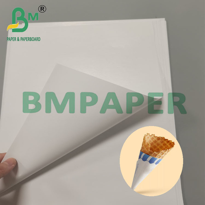 80g sekali pakai Conic Cone Sleeve Paper Dessert Snack Wrapping