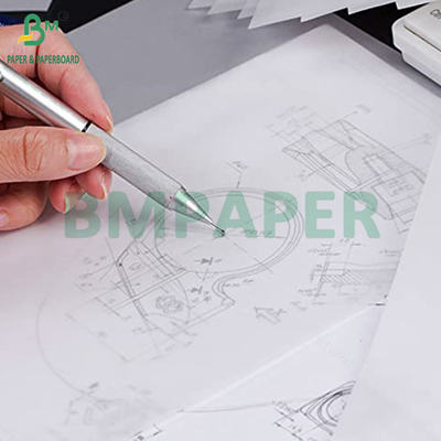 63gsm 73gsm Putih Sketching Tracing Paper Roll Untuk Kerajinan DIY 18 X 24 Inci