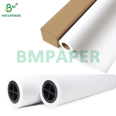 20lb Uncoated Ultra White Inkjet Plotter Paper Untuk Printer Format Besar