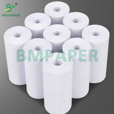 Keputihan yang baik 55g 80mm x 80mm Kertas Resep Termal POS Roll Untuk Pencetakan
