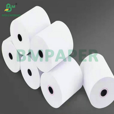Keputihan yang baik 55g 80mm x 80mm Kertas Resep Termal POS Roll Untuk Pencetakan