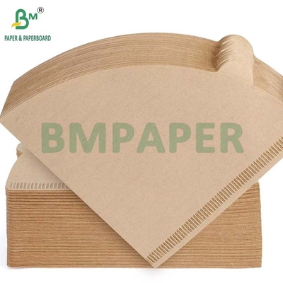 Kertas Filter Kopi Brown alami yang tidak dicelupkan Biodegradable suhu tinggi