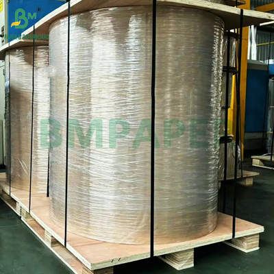 68gm 70gm Perak Metallized Wet Strength Paper Untuk Label leher bir 700mm