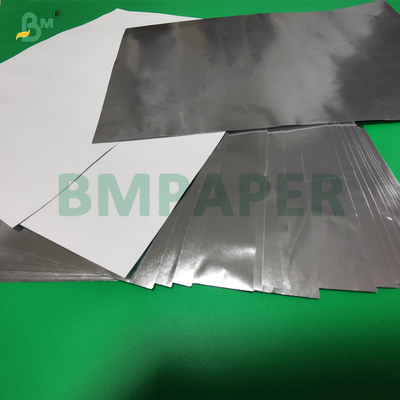 68gm 70gm Perak Metallized Wet Strength Paper Untuk Label leher bir 700mm