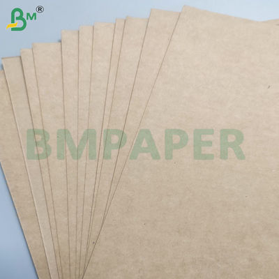 190gm+15gm Makanan Aman PE Lapisan Virgin Pulp Brown Bowl Sheets
