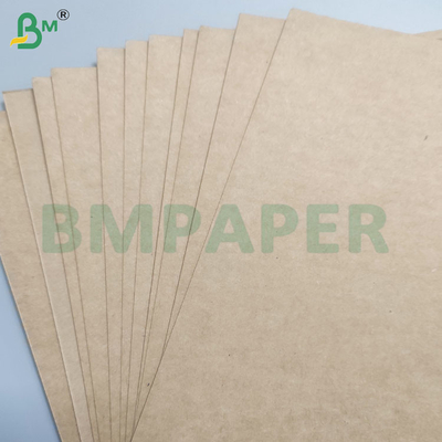 190gm+15gm Makanan Aman PE Lapisan Virgin Pulp Brown Bowl Sheets
