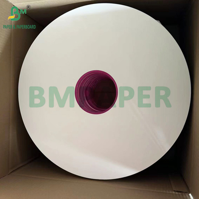 24gsm 28gsm Kertas bungkus putih biasa untuk sedotan minum 44MM 53MM Food Grade
