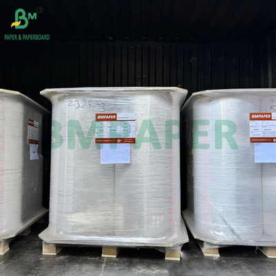24gsm 28gsm Kertas bungkus putih biasa untuk sedotan minum 44MM 53MM Food Grade