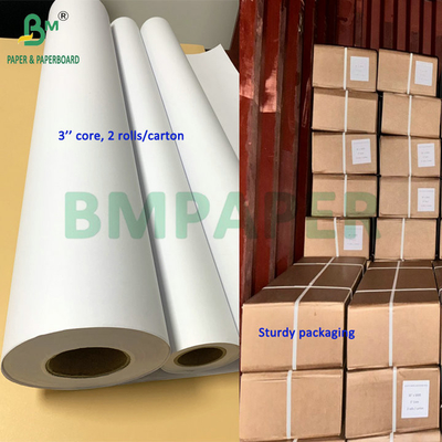 32lb 35lb Kecerahan Format Besar CAD Bond Roll 24' 36' x 100'