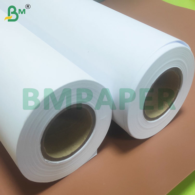 80 GSM Keakuratan Tinggi Anti Curl CAD Plotter Paper Rolls Lebar 614mm