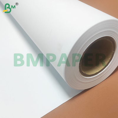 80 GSM Keakuratan Tinggi Anti Curl CAD Plotter Paper Rolls Lebar 614mm