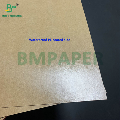Lemak tahan 15g PE Lapisan 250g 270g Kraft Paperboard Untuk Takeaway Food Box