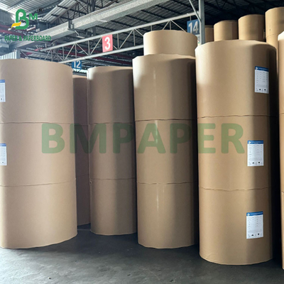MG Natural Brown Ribbed Kraft Paper 50gsm Reels 800mm Wide Core 76mm