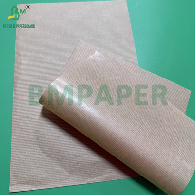 MG Natural Brown Ribbed Kraft Paper 50gsm Reels 800mm Wide Core 76mm