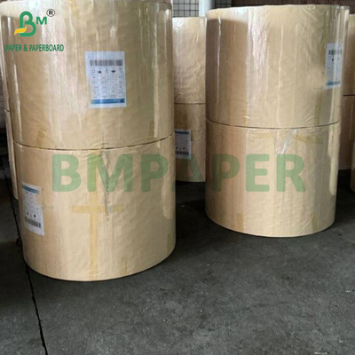 50g Warna Bergaris Kraft Paper Roll Lempar Satu Sisi Kuning Merah