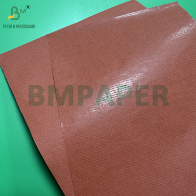 50g Warna Bergaris Kraft Paper Roll Lempar Satu Sisi Kuning Merah