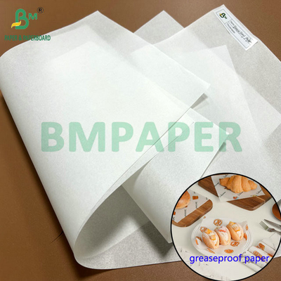 38g 40g Printable Wax Grease Resistant Paper Untuk Paket Roti 12" x 12"