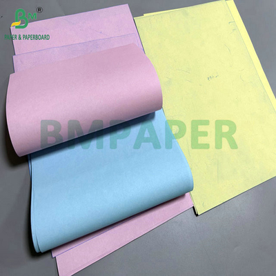 50gm 60gm 8,5" x 14" Pink Blue Warna Karbonless Kertas Untuk Kuitansi Pengiriman
