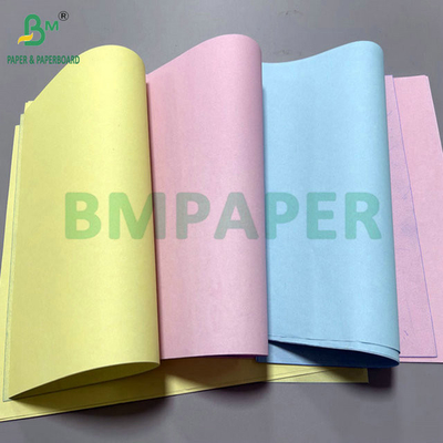 50gm 60gm 8,5" x 14" Pink Blue Warna Karbonless Kertas Untuk Kuitansi Pengiriman