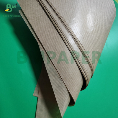 50g Ribbed Brown Kraft Wrapping Paper Untuk Kantong Biji Kopi 750mm 1 Sisi Glossy