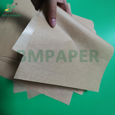 50g Ribbed Brown Kraft Wrapping Paper Untuk Kantong Biji Kopi 750mm 1 Sisi Glossy