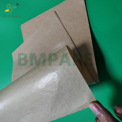 50g Ribbed Brown Kraft Wrapping Paper Untuk Kantong Biji Kopi 750mm 1 Sisi Glossy