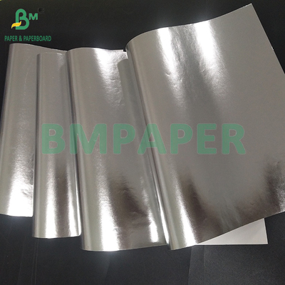 70gm Waterproof Perak Aluminium Metallized Paper Untuk Wet Kekuatan Label Bir