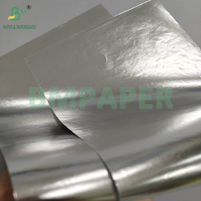 70gm Waterproof Perak Aluminium Metallized Paper Untuk Wet Kekuatan Label Bir