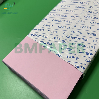 55 - 80gm Karbonless CF Paper Untuk Resep Light Pink Green Blue Yellow Warna Lembar
