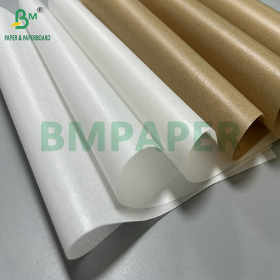 40g 50g Nonstick White Brown Waxed Coated Paper Untuk Baking 12" x 12"