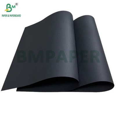 400gm Solid Black Kraft Paper Untuk Kotak Perhiasan Kekuatan Kuat 30' x 40'