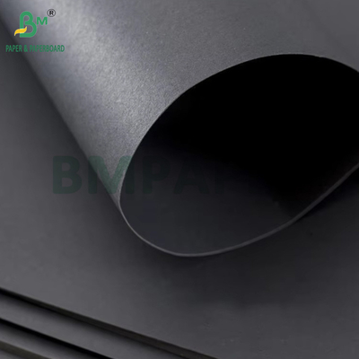 400gm Solid Black Kraft Paper Untuk Kotak Perhiasan Kekuatan Kuat 30' x 40'