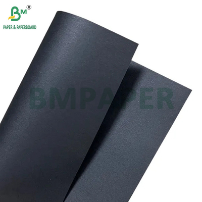 400gm Solid Black Kraft Paper Untuk Kotak Perhiasan Kekuatan Kuat 30' x 40'