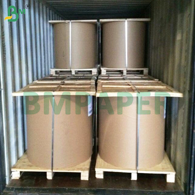 35grs Putih & Brown MG Kraft Paper Roll 60cm Gloss di satu sisi