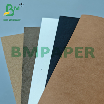 0.55mm 0.8mm Kain Kraft Warna Tekstur Wahsable Untuk Tas