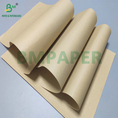 Pulp Kayu Kekuatan Tinggi 60g 80g Brown Kraft Paper Roll Untuk Kantong Kertas