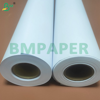 20lb Putih Efek Cetak Baik Format Besar CAD Plotter Paper Rolls