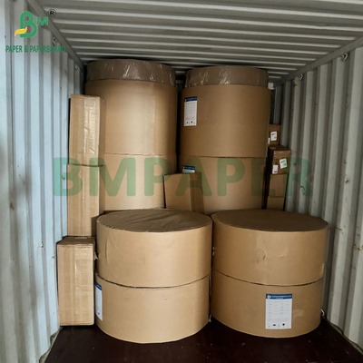 Lebar gulungan 440mm 450mm 48gram 55gram kertas termal putih Untuk printer POS