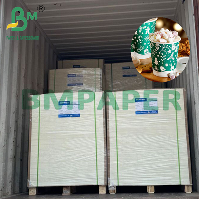 230gm 15g PE Daur Ulang Kekuatan Baik Cup Stock Cardboard Untuk Minuman Panas