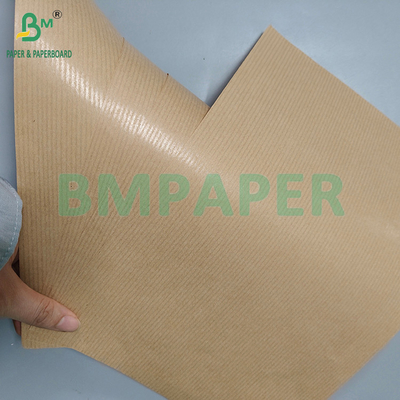 60gm Food Grade One Side Glossy Brown Striped Kraft Paper Roll
