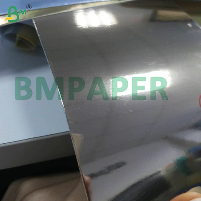 14pt 16pt Silver Paperboard 1 Side Gloss Silver White Back untuk Pengemasan